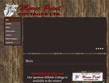 Tablet Screenshot of moosepointcottages.com